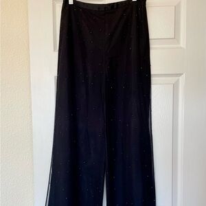 Ann Taylor black beaded dress pants.